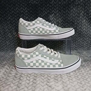 Vans Old Skool Theory Checkerboard Pure Grey Sneakers Juniors‎ Size 5.5